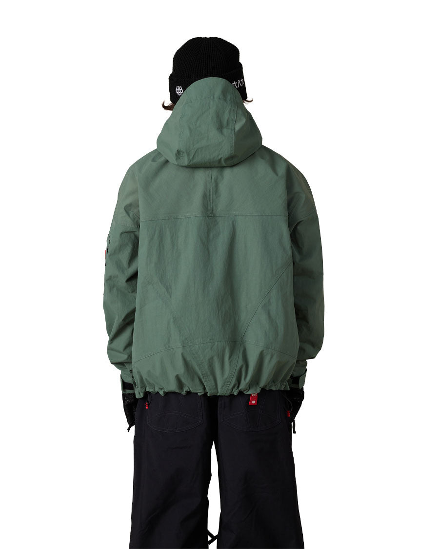686 Men's 686 Dojo Shell Jacket Faded Green Crinkle 2027
