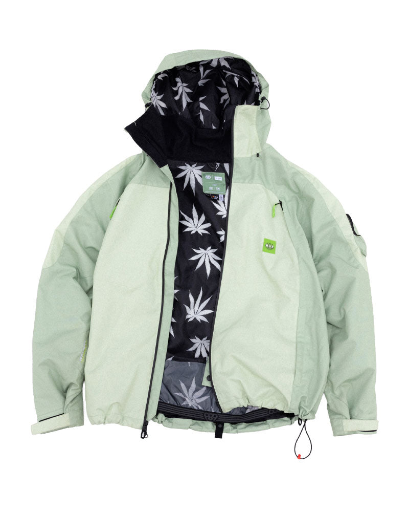 686 Men's 686 Huf Double H Shell Jacket Huf Green Colorblock 2026