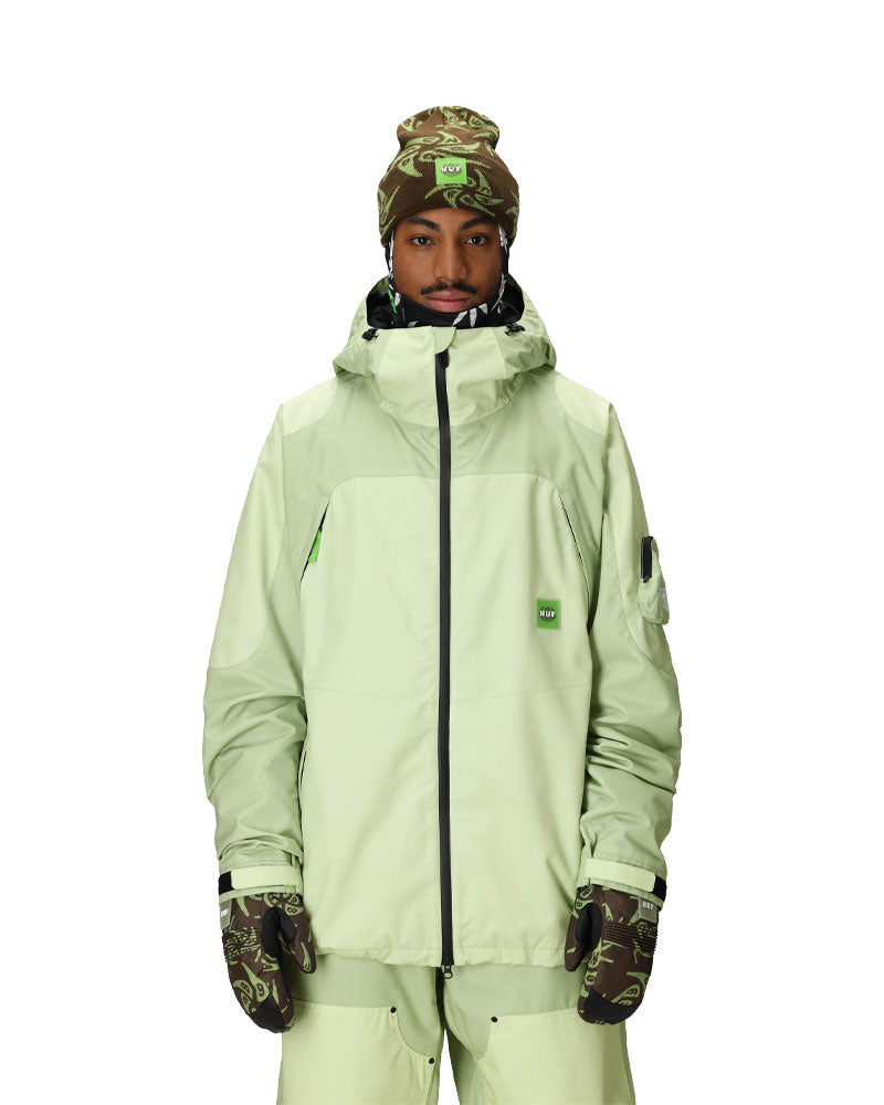 686 Men's 686 Huf Double H Shell Jacket Huf Green Colorblock 2026