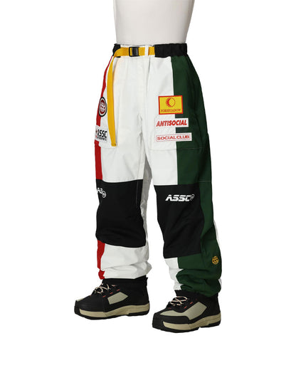 686 Men's Assc F1 Shell Pant Assc White Colorblock 2026