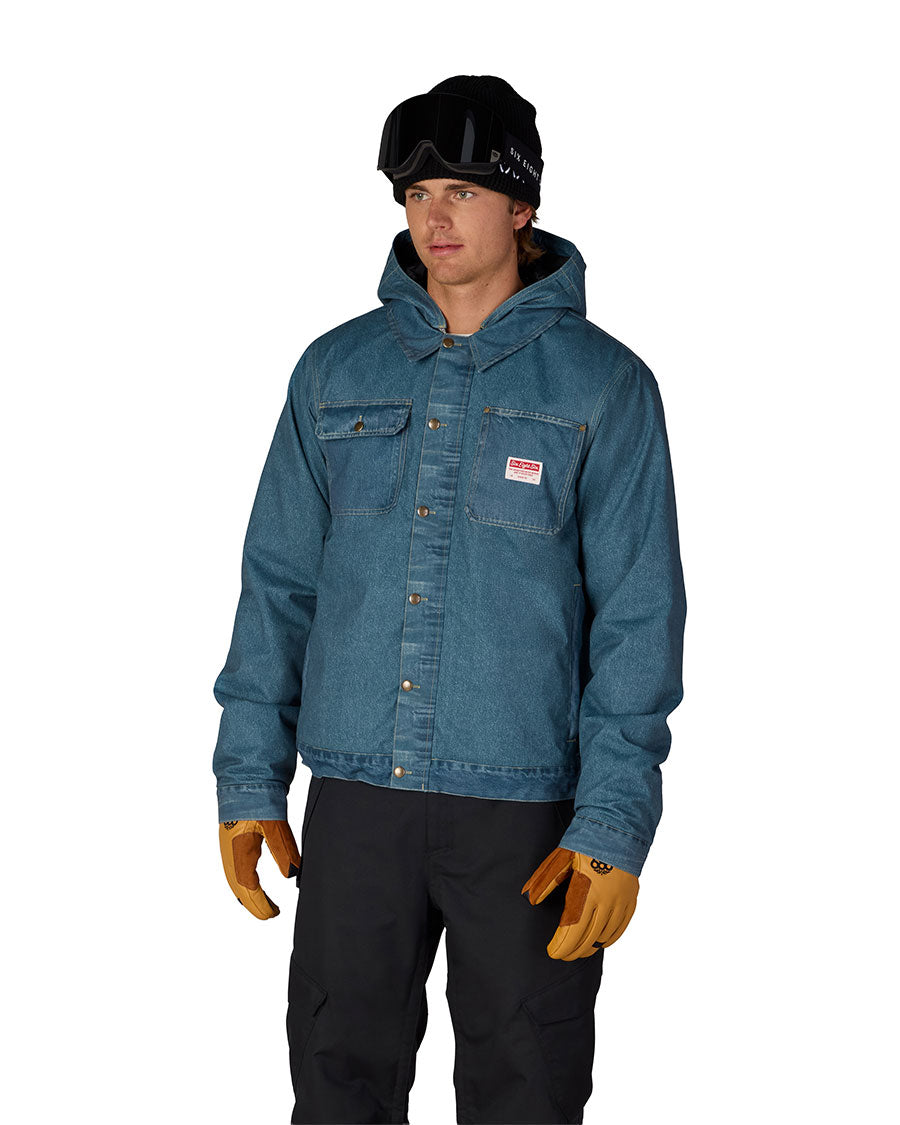 686 Men's Deconstructed Denim Insulated Jacket Indigo Denim 2027