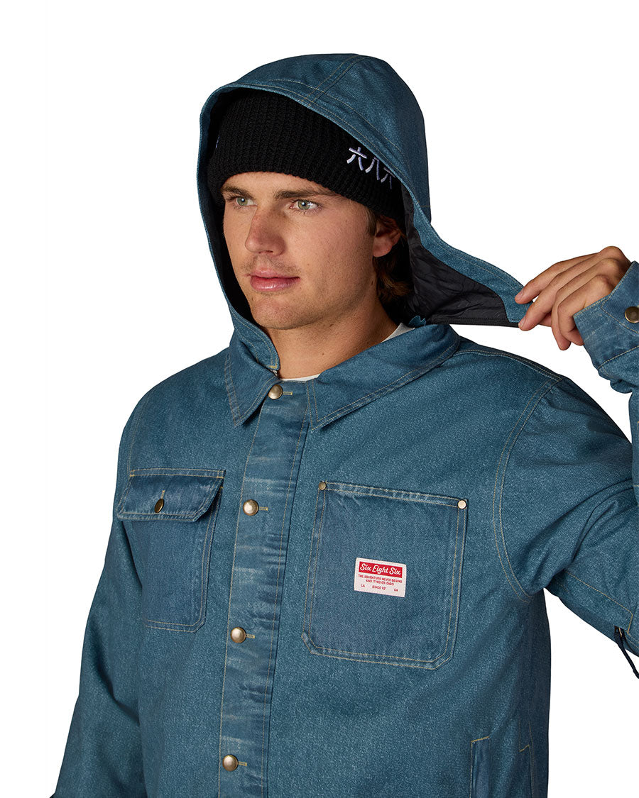 686 Men's Deconstructed Denim Insulated Jacket Indigo Denim 2027