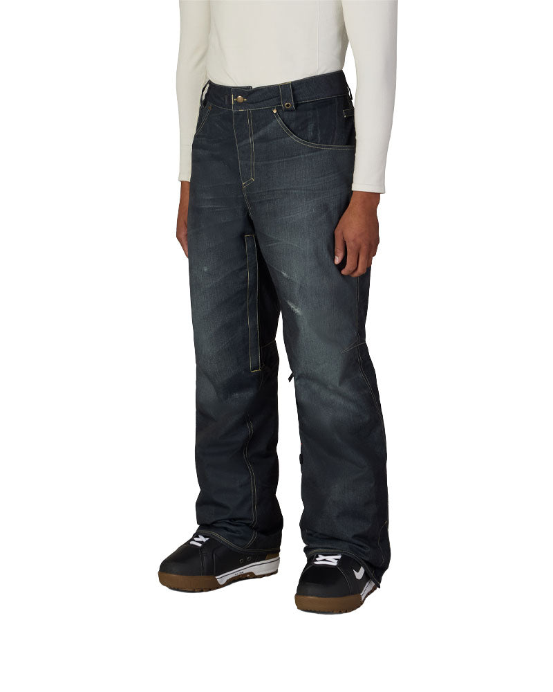 686 Men's Deconstructed Denim Insulated Pant Black Denim 2027
