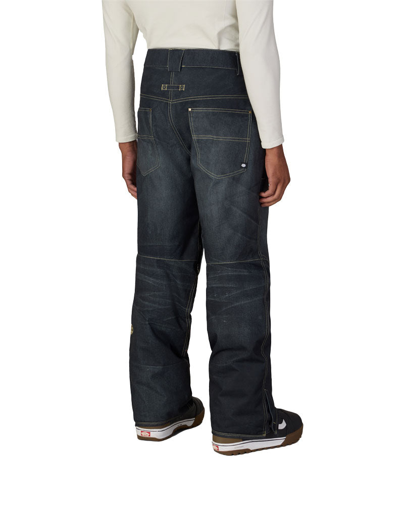 686 Men's Deconstructed Denim Insulated Pant Black Denim 2027