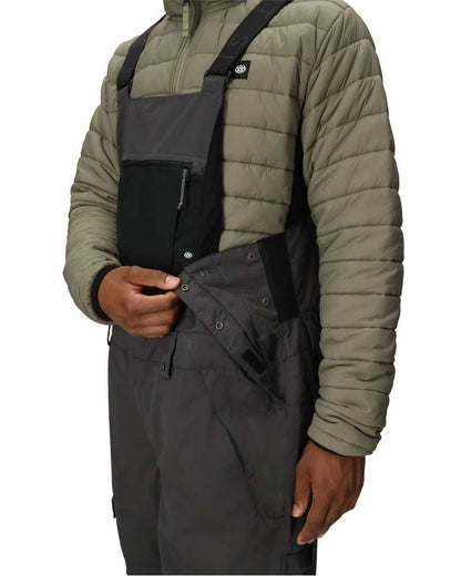 686 Men's Hot Lap Insulated Bib Charcoal Colorblock 2026