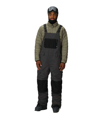686 Men's Hot Lap Insulated Bib Charcoal Colorblock 2026