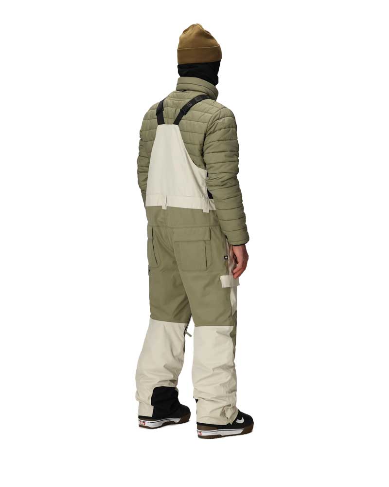 686 Men's Hot Lap Insulated Bib Limestone Colorblock 2026