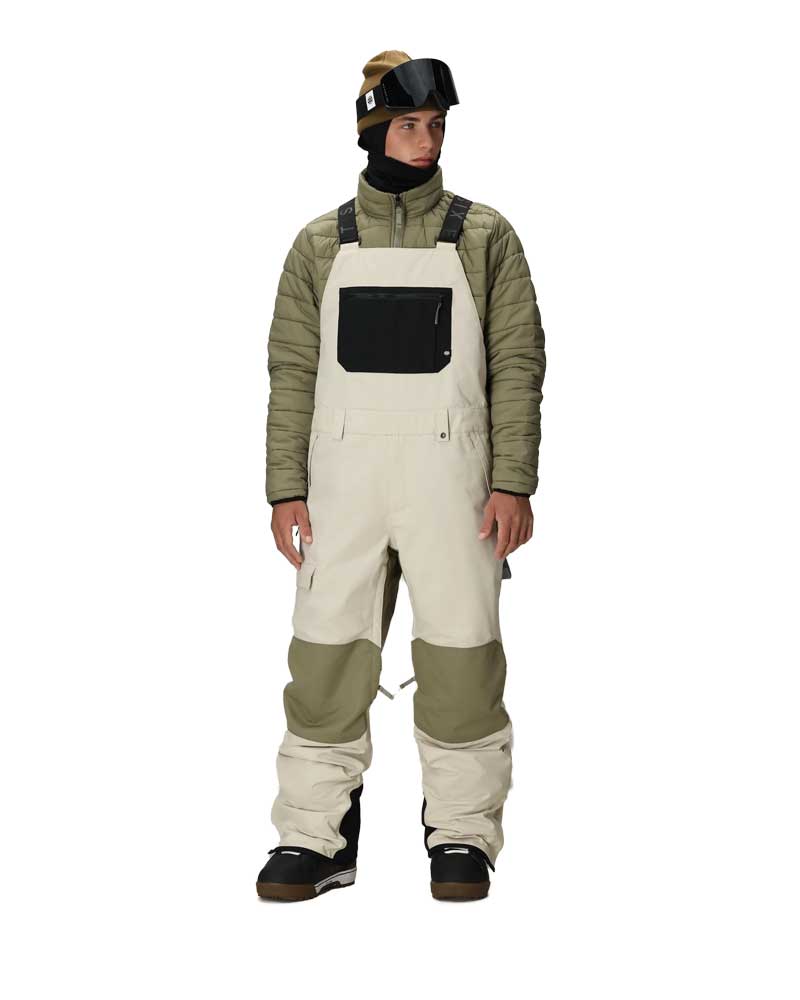 686 Men's Hot Lap Insulated Bib Limestone Colorblock 2026