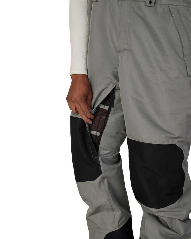 686 Men's Hot Lap Insulated Bib Pant Rhino Grey Colorblock 2027