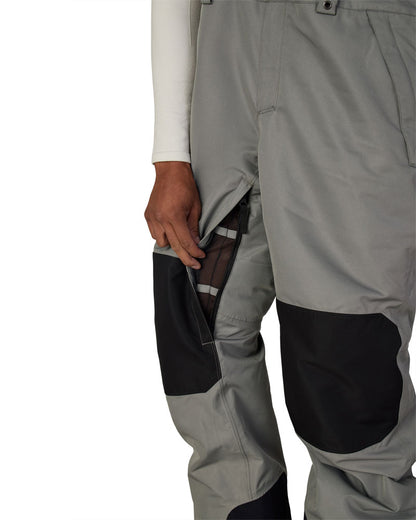 686 Men's Hot Lap Insulated Bib Pant Rhino Grey Colorblock 2027