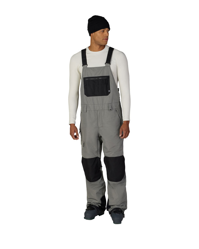 686 Men's Hot Lap Insulated Bib Pant Rhino Grey Colorblock 2027