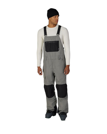 686 Men's Hot Lap Insulated Bib Pant Rhino Grey Colorblock 2027