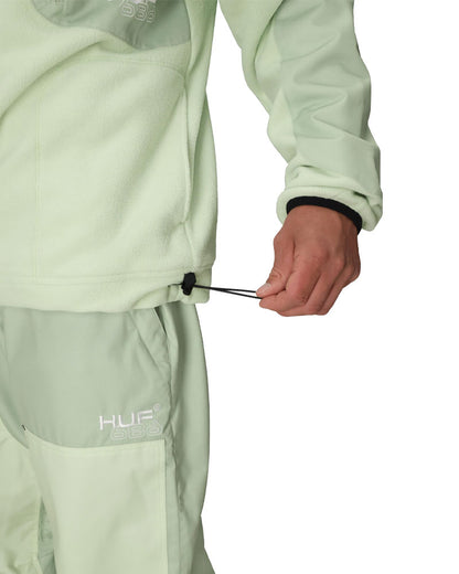 686 Men's Huf Fleece Crewneck Huf Green Colorblock 2026