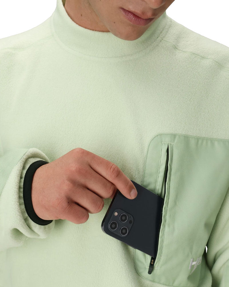 686 Men's Huf Fleece Crewneck Huf Green Colorblock 2026