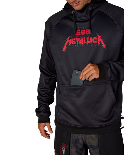 686 Men's Metallica Bonded Fleece Pullover Hoodie Metallica Black 2027