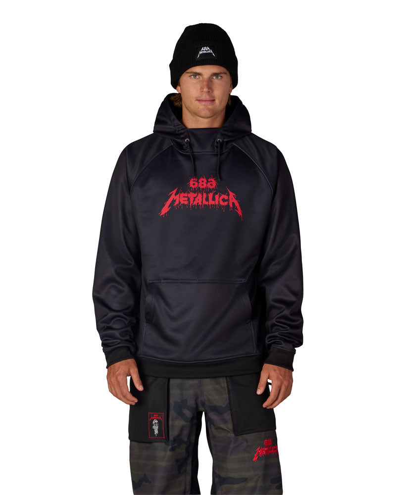 686 Men's Metallica Bonded Fleece Pullover Hoodie Metallica Black 2027