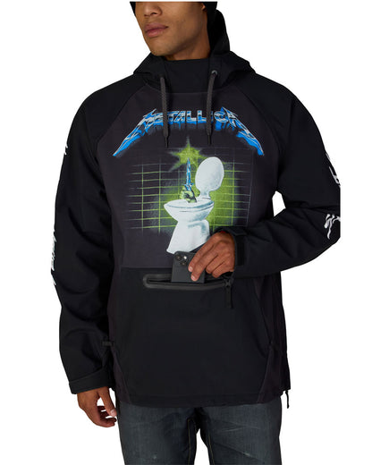 686 Men's Metallica Waterproof Hoodie Metallica Black 2027