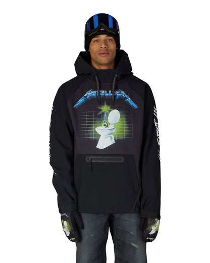 686 Men's Metallica Waterproof Hoodie Metallica Black 2027