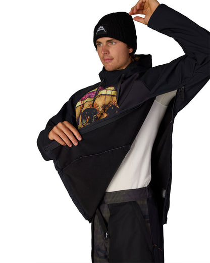 686 Men's Metallica Waterproof Hoodie Metallica Black Pushead 2027