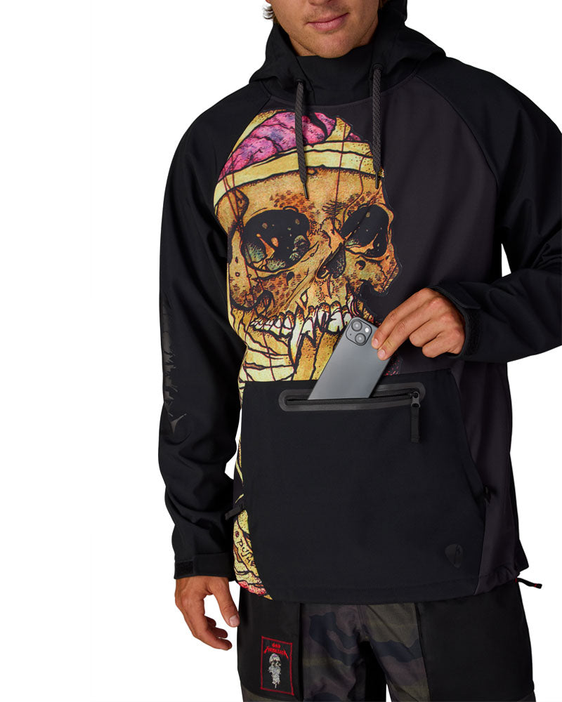 686 Men's Metallica Waterproof Hoodie Metallica Black Pushead 2027