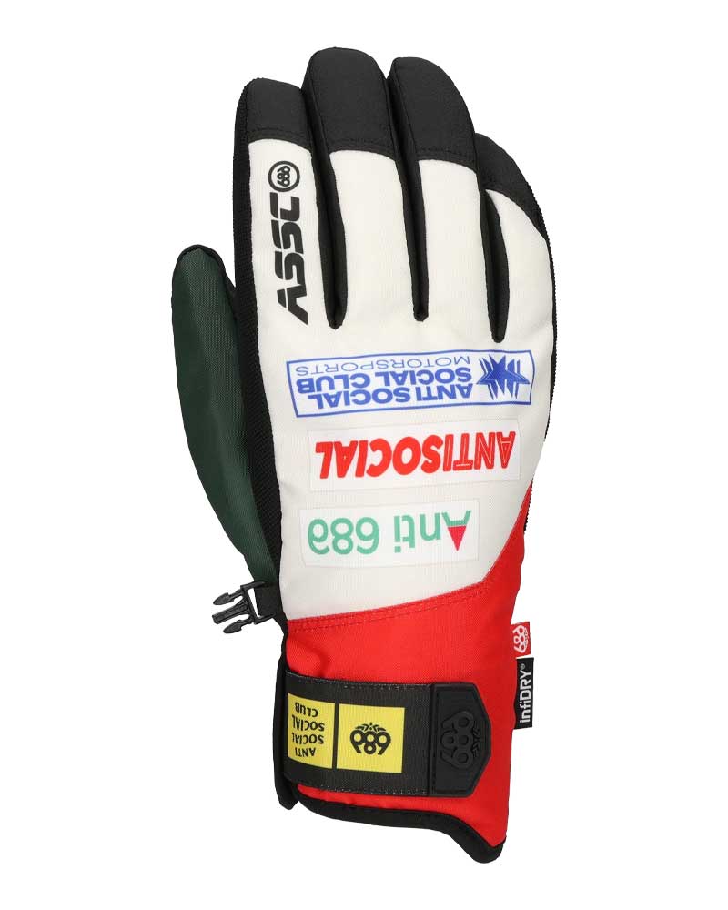 686 Men's Primer Glove Assc White Colorblock 2026