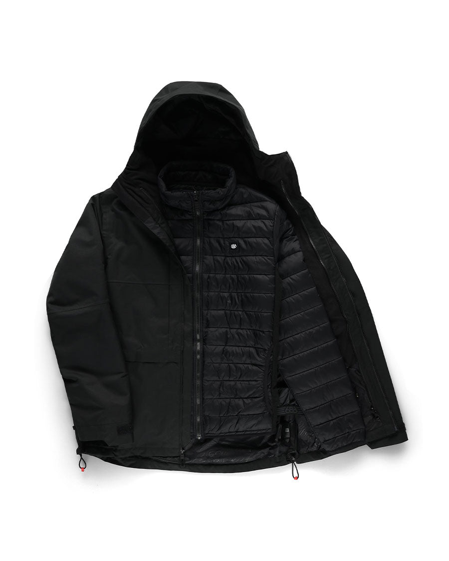 686 Men's Smarty 3-In-1 Form Jacket Black 2027