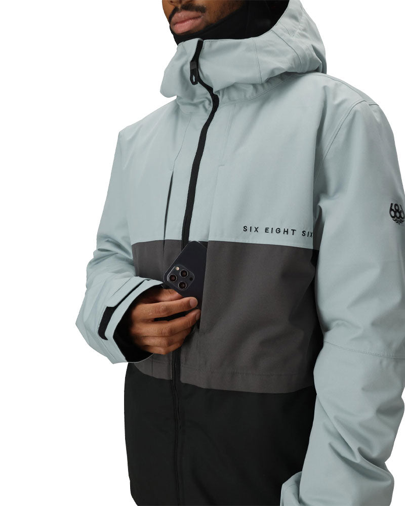 686 Men's Smarty 3-In-1 Form Jacket Dusty Marine Colorblock 2026