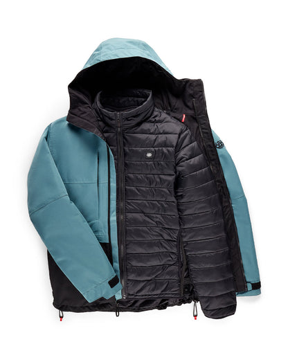 686 Men's Smarty 3-In-1 Form Jacket Pale Firn Colorblock 2027
