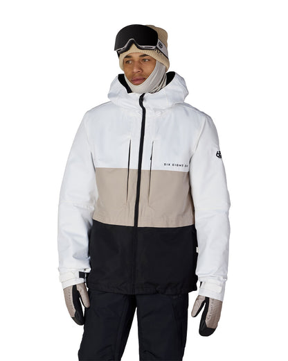 686 Men's Smarty 3-In-1 Form Jacket White Colorblock 2027