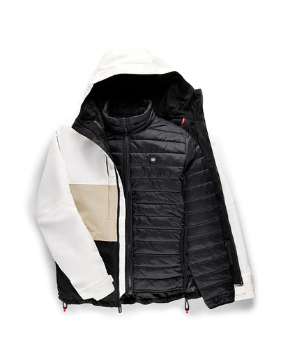 686 Men's Smarty 3-In-1 Form Jacket White Colorblock 2027