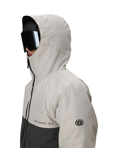 686 Men's Smarty 3-In-1 Form Jacket White Heather Colorblock 2026