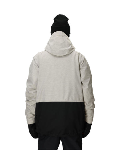 686 Men's Smarty 3-In-1 Form Jacket White Heather Colorblock 2026