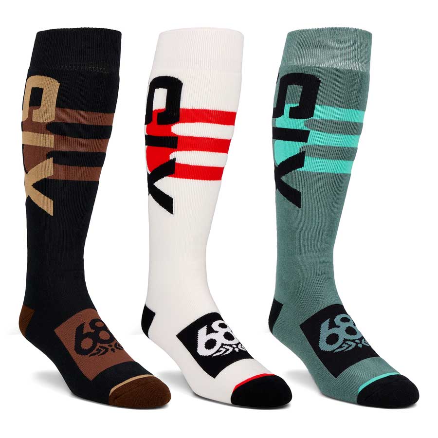 686 Men's Swiss Socks 3-Pack Assorted 2027