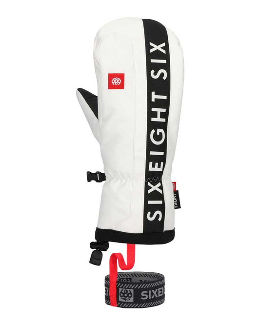 686 Men's Team Merino Mitt White 2026