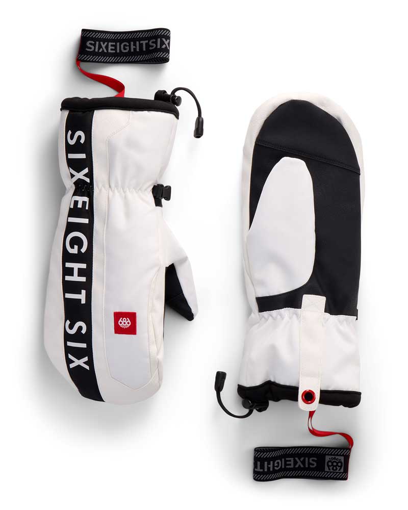686 Men's Team Merino Mitt White 2027