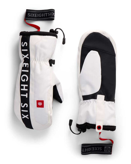 686 Men's Team Merino Mitt White 2027