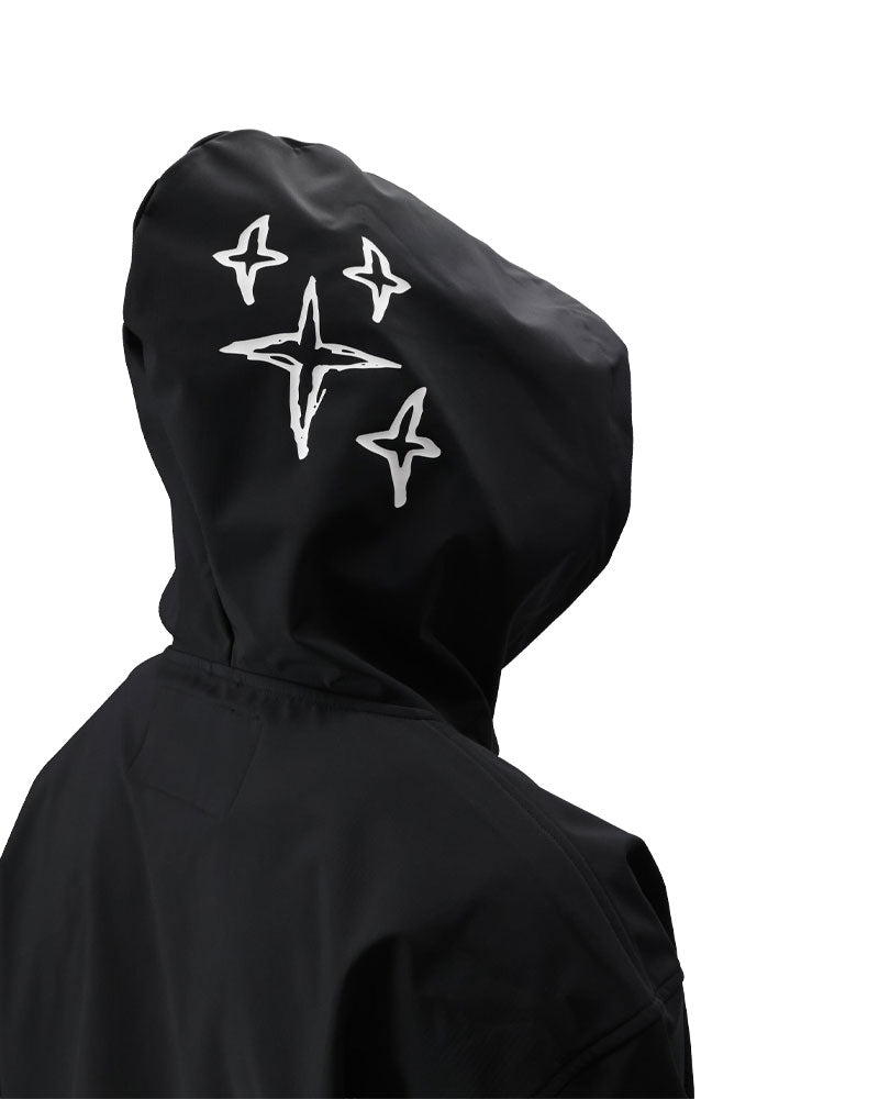 686 Men's Waterproof Team Hoodie Black Print 2026