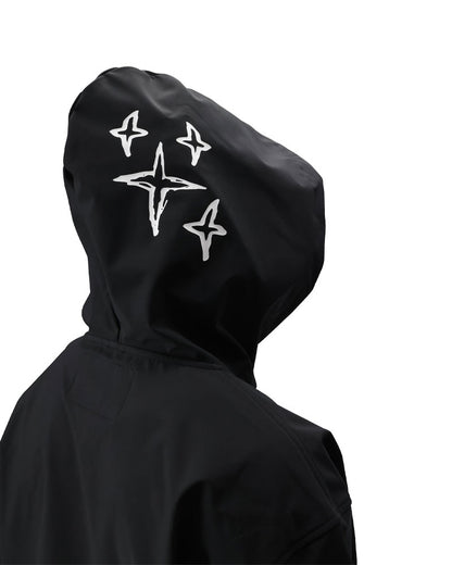 686 Men's Waterproof Team Hoodie Black Print 2026