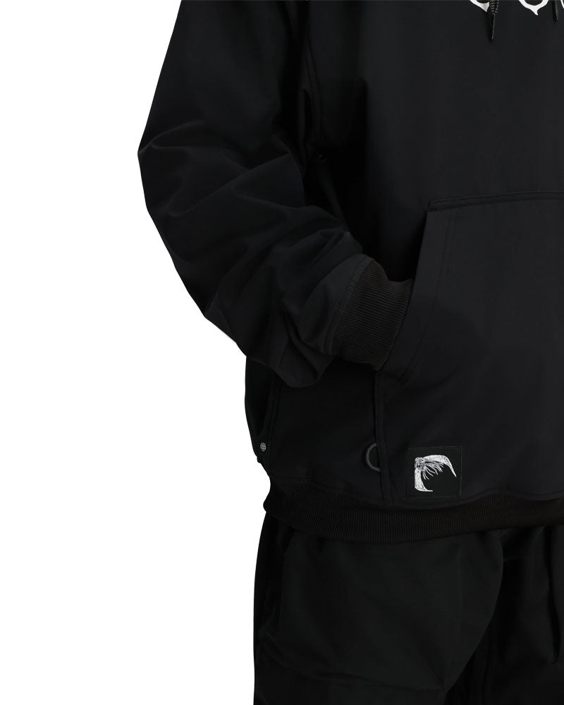 686 Men's Waterproof Team Hoodie Black Print 2026