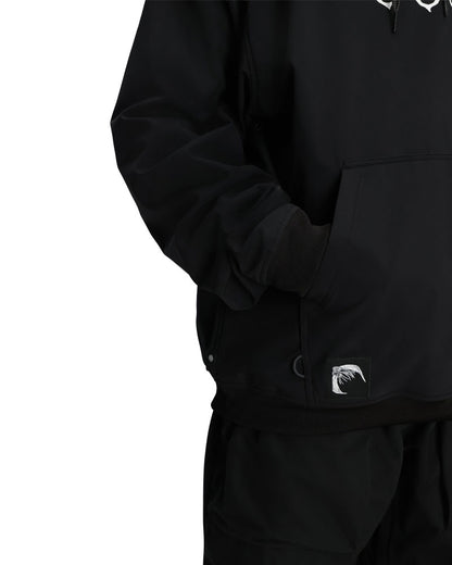 686 Men's Waterproof Team Hoodie Black Print 2026