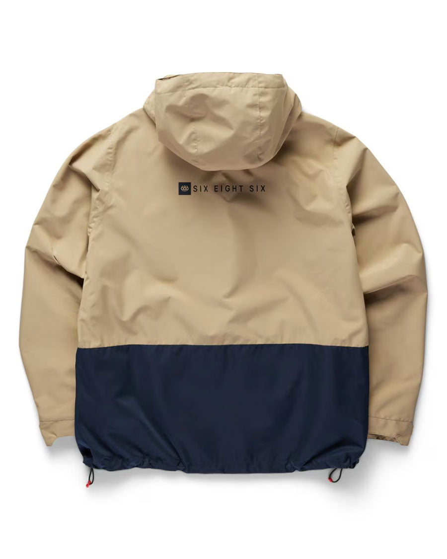 686 SIX LTD Men's LS1 Shell Jacket Khaki Colourblock 2027