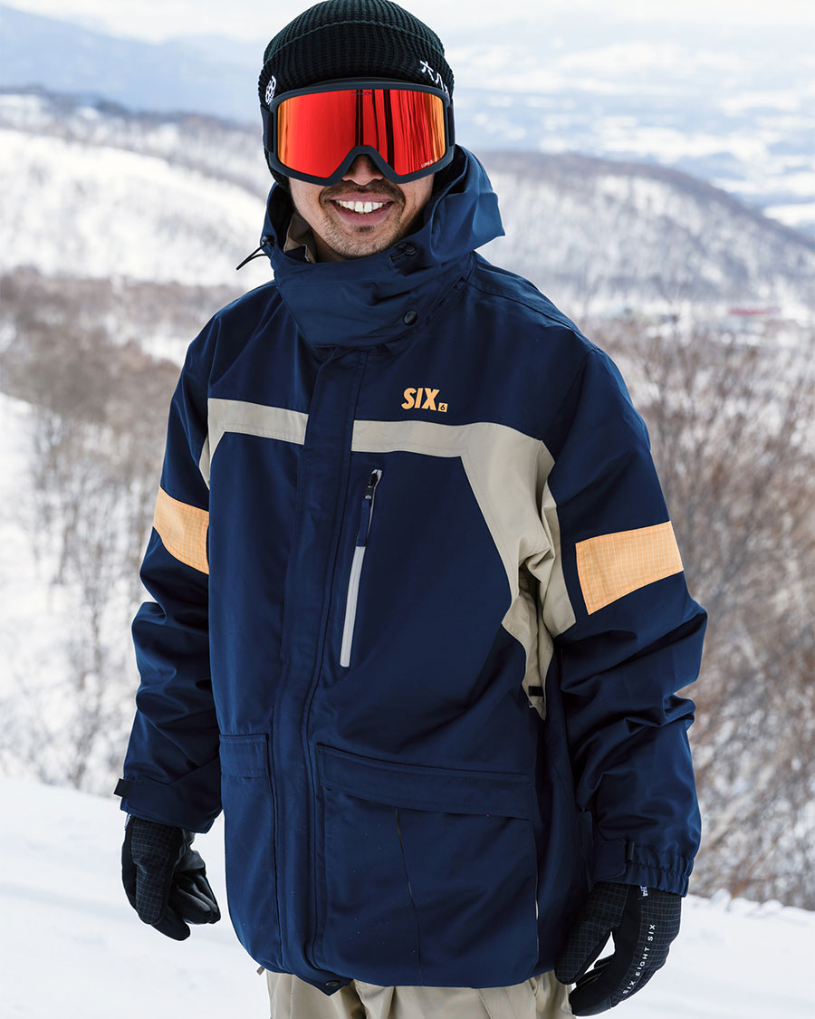 686 SIX LTD Men's Rewind Jacket Navy Colourblock 2027
