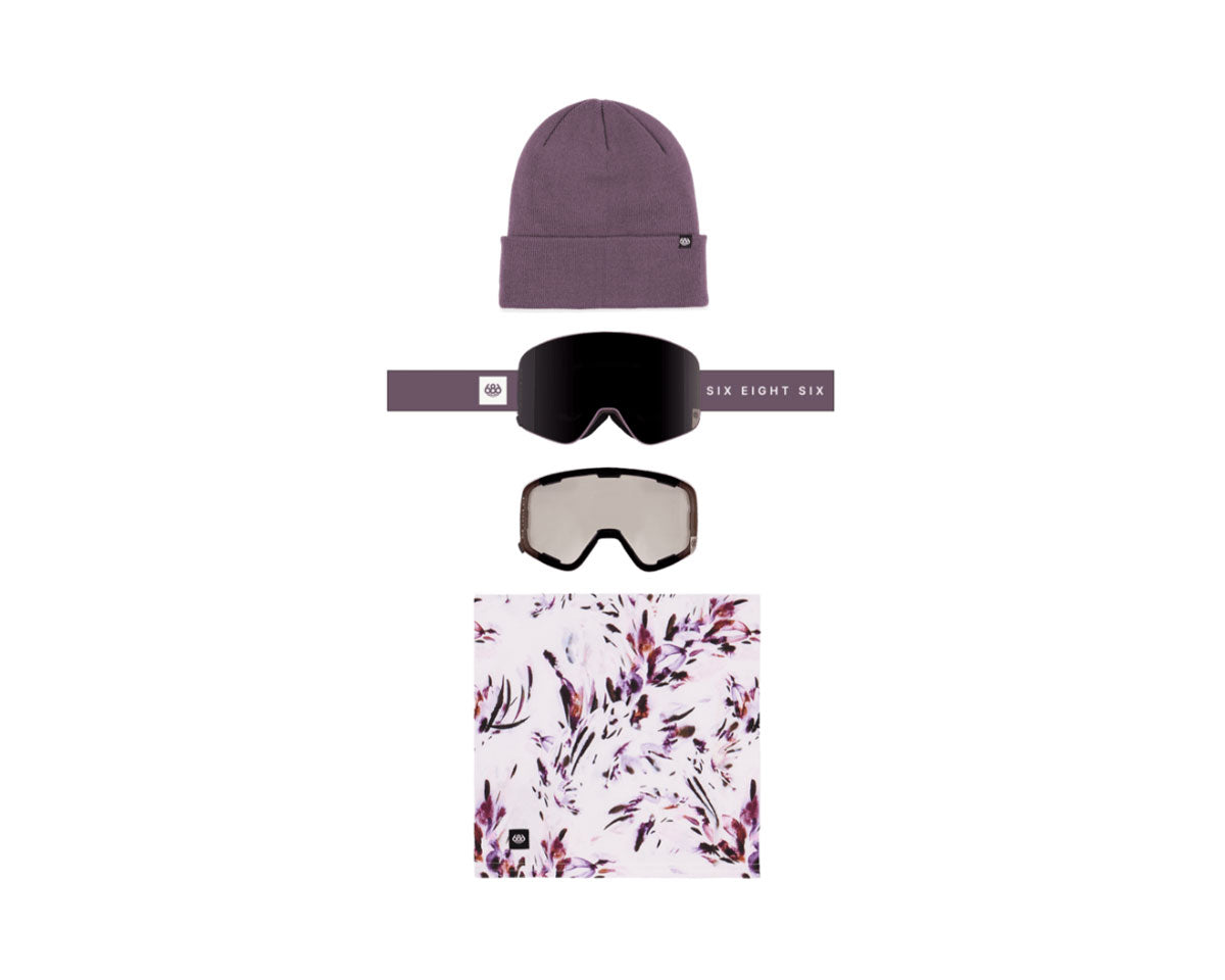 686 Smarty Magnetic Goggle Pack Black Plum + Blackk Plum Mirror + Black 2027