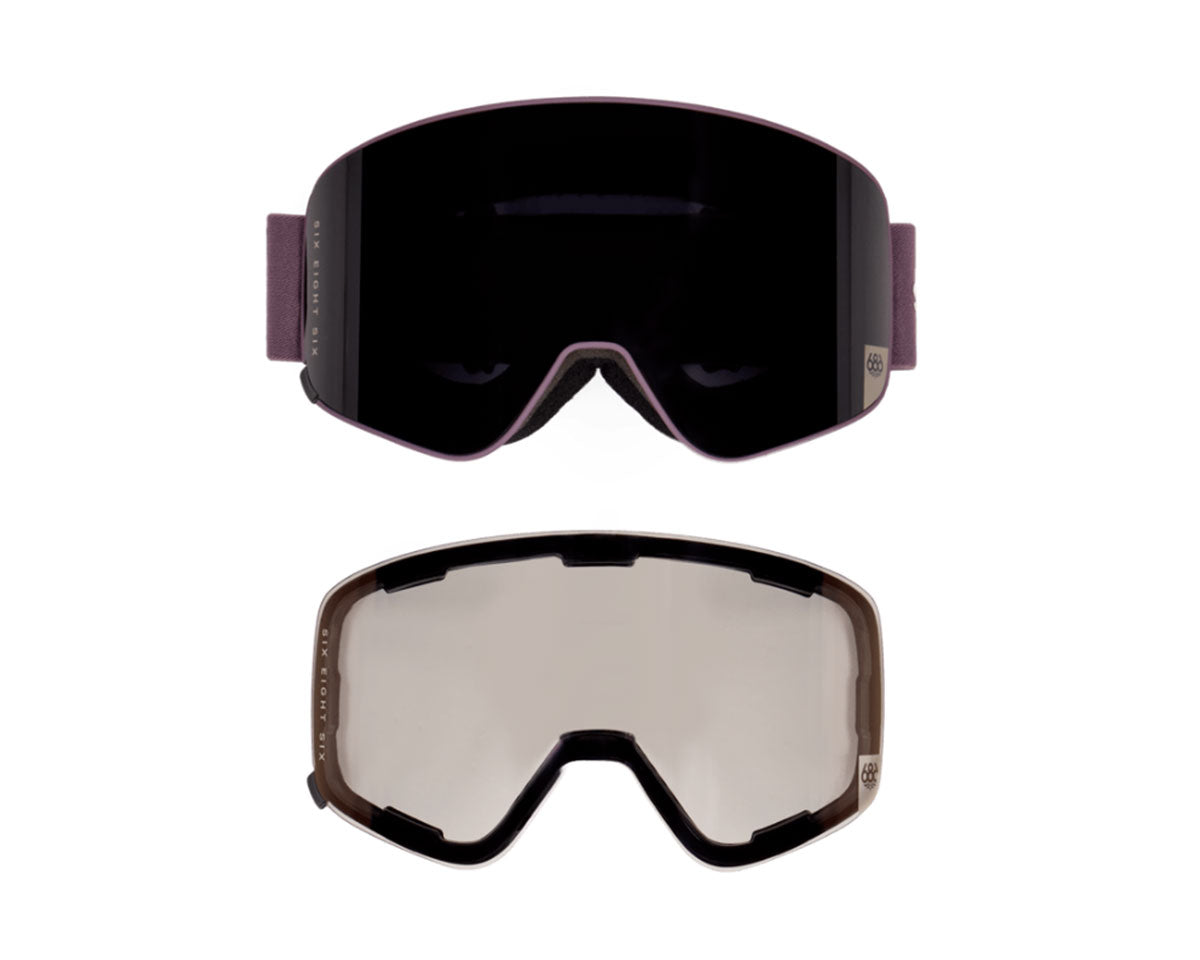 686 Smarty Magnetic Goggle Pack Black Plum + Blackk Plum Mirror + Black 2027