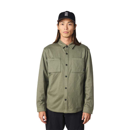 686 Whisper Knit Flannel Fatigue Green