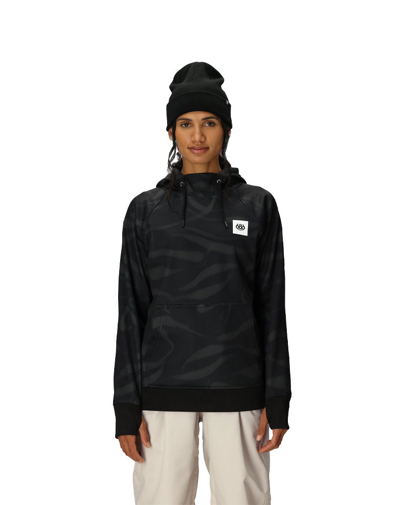 686 Women's Bonded Fleece Pullover Hoodie Black Vapors 2026