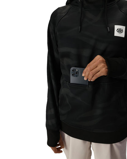 686 Women's Bonded Fleece Pullover Hoodie Black Vapors 2026