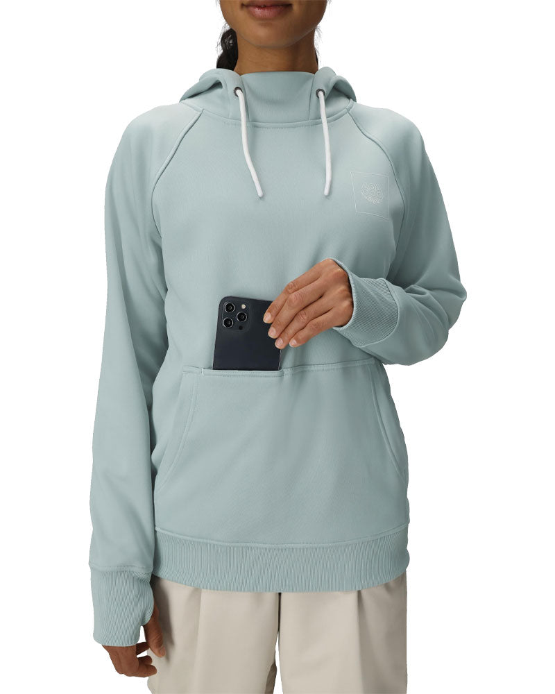 686 Women's Bonded Fleece Pullover Hoodie Dusty Marine 2026