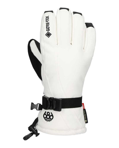 686 Women's Gore-Tex Linear Mitt White 2026