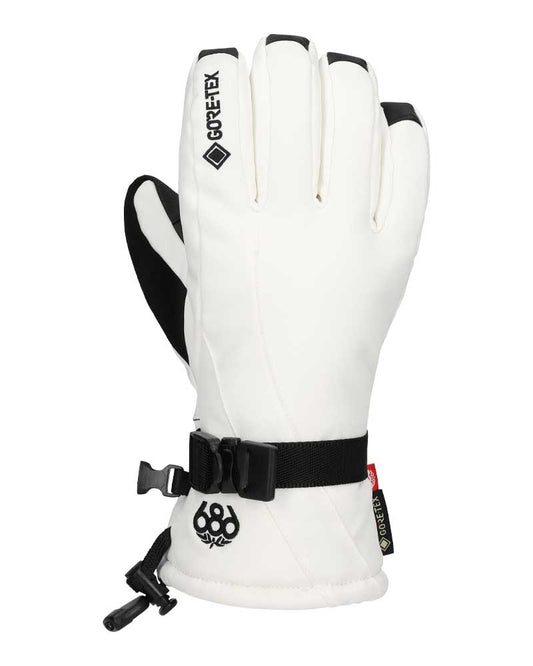686 Women's Gore-Tex Linear Mitt White 2026